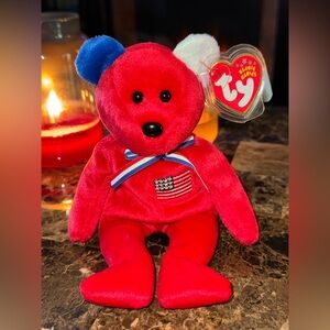 🇺🇸 Ty Beanie Baby “America” 9/11 Memorial Bear Plush Collectible